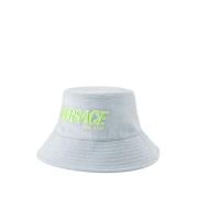 Broderet Logo Bucket Hat - Denim