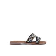 Rhinestone Sandal with Comfortable Insole