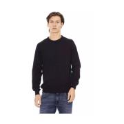 Crewneck Sweater med Metal Monogram