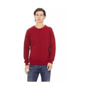 Luksus Crewneck Sweater i Rød