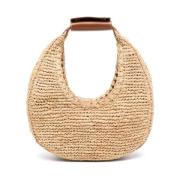 Raffia Moon Tote Taske