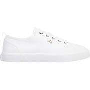 Hvide Lærred Lavtop Sneakers