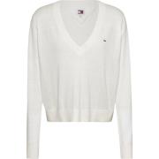 Hvid Slim Fit Sweater Forår/Sommer