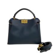 Pre-owned Stof fendi-tasker