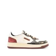 Multifarvede Sneakers med Distressed Finish