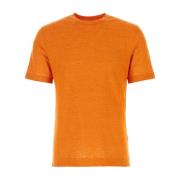 Linned T-shirt i Orange