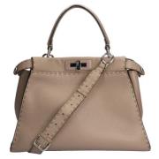 Pre-owned Stof fendi-tasker