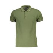 Grøn Bomuld Polo Shirt Broderet Logo