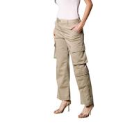 Khaki Cargo Bukser til Kvinder