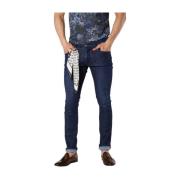 Slim Fit Navy Denim Bukser