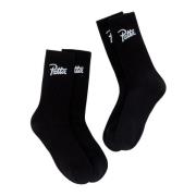 Script Logo Sport Socks Set