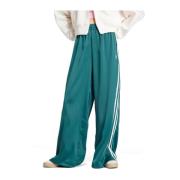 Satin Track Pants Wide