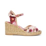 Elegant Crossover Espadrille med Jute Sole