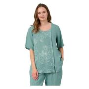 Labika Linnedbluse med Print