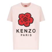 Pink Blomsterprint T-shirt