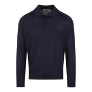 Tonal Heart Broderet Uld Polo