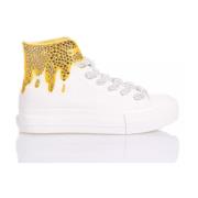 Håndlavet Hvide Guld Sneakers