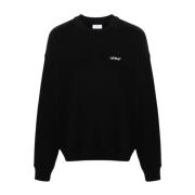 Sort Crew Neck Sweater Bomuld Jersey