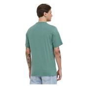 Venstre Bryst Stjerne Chev Broderi T-shirt