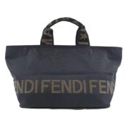 Pre-owned Stof fendi-tasker