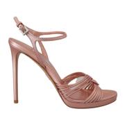 Pink Stiletto Heel Sandaler