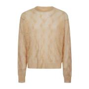 Beige Crew Neck Sweater