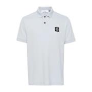 Stretch Pique Polo Shirt Sky Blue