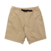 Beige Twill Mountain Shorts