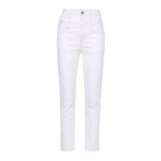 Hvid Skinny High Waist Jeans