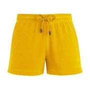 Solide Terry Shorts med Skildpaddes Broderi