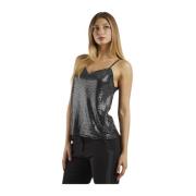 Paillet Cami Top - V-hals Stil