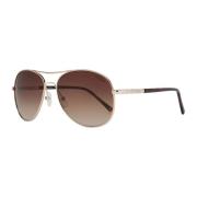 Brun Gradient Aviator Solbriller