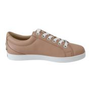 Powder Pink Læder Sneakers