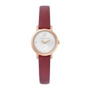 Elegant Rose Gold Leather Watch