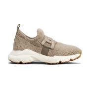 Strikket Kæde-Link Sneakers Beige