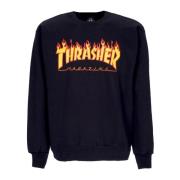 Flame Crewneck Sweatshirt Sort/Gul