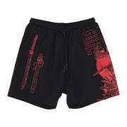 Musashi Outline Badeshorts Sort/Multi