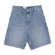 Lysblå Denim Shorts Afslappet Pasform