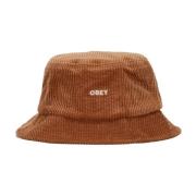 Fed Cord Bucket Hat Brun