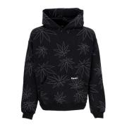 Sort Plantlife Fleece Hoodie Herre