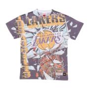 NBA Big Face Tee Lakers Purple