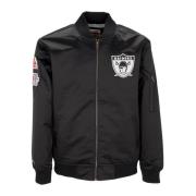 Oakland Raiders Letvægts Satin Bomber Jakke