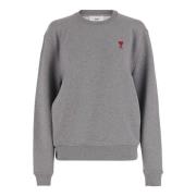 Grå Bomuld Crew Neck Sweatshirt