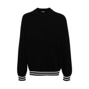 Mønstret Jacquard Crew Neck Jumper