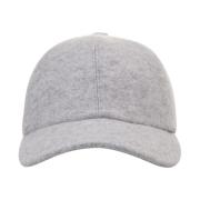 Grå Cashmere Baseball Hat