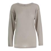 Kashmir Langærmet Sweater Beige Bateau