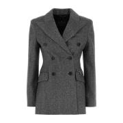 Broderet Uld Blazer