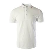 Slim Fit Hvid Bomuld Polo Skjorte