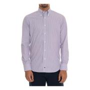 Stribet Button-Down Casual Skjorte