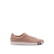 Elegante Pink Læder Sneakers